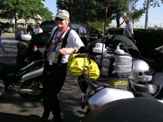Packed and ready on start morning Packed and ready on start morning (2005 Iron Butt Rally, Denver)