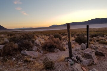 First light over the playa