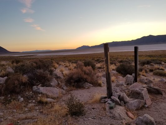First light over the playa