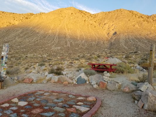 Stone mosaics and golden hills