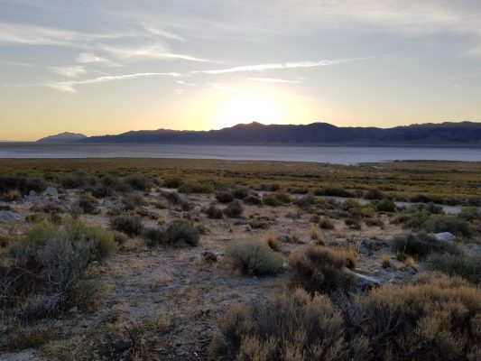 Sun up over the Black Rock