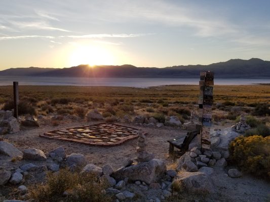 Sunrise over the stone gardens