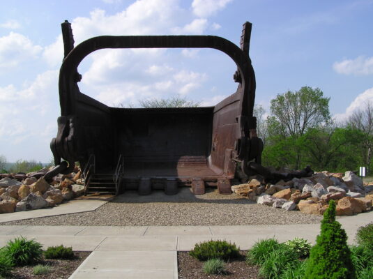 Big Muskie's bucket at Miners' Memorial Park