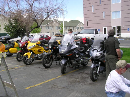 Bikes rolling in