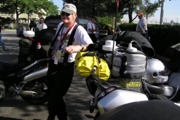 Packed and ready on start morning