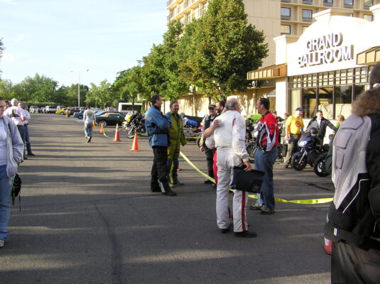 Back at the hotel for the finish Back at the hotel for the finish