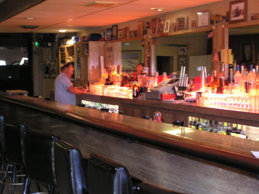 The bar at Bruno's