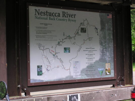 Nestucca River Back Country Byway map