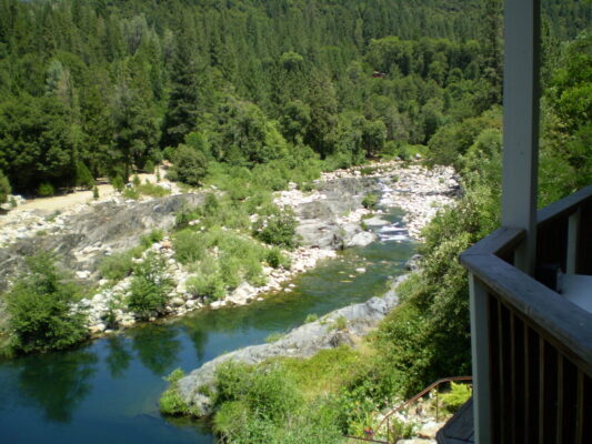 River from the deck