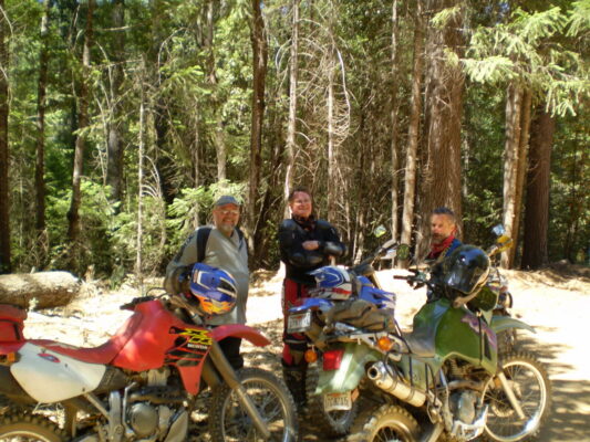 Dusty bikes and riders