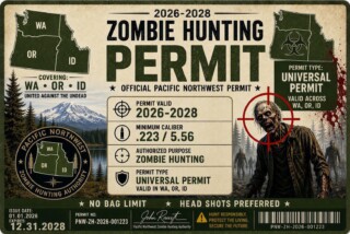 Zombie Hunting Permit: Pacific Northwest