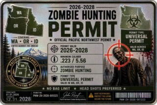 Zombie Hunting Permit: Pacific Northwest — variant 5