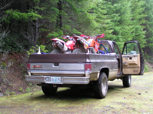 Bikes in the pickup