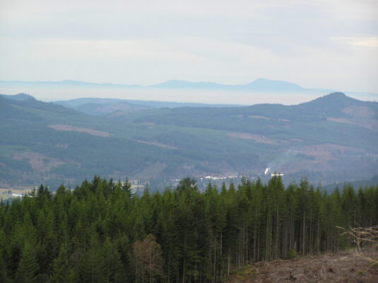Valley view toward the coast