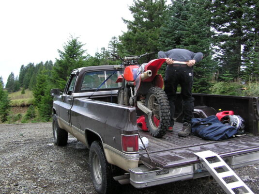 Unloading at the top