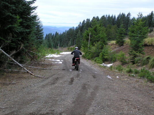 Down the gravel road