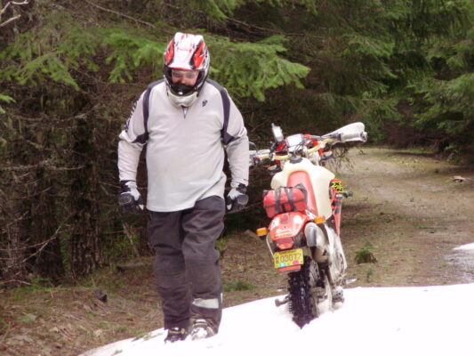 Still snow on the trail