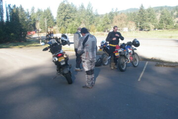 Meeting up in the parking lot