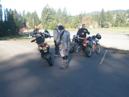 Meeting up in the parking lot