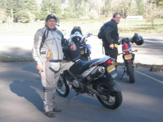 Suiting up at the trailhead