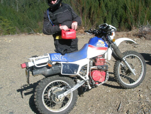 Fuel stop from the red can
