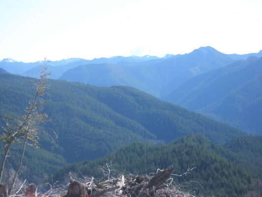 Ridge after ridge