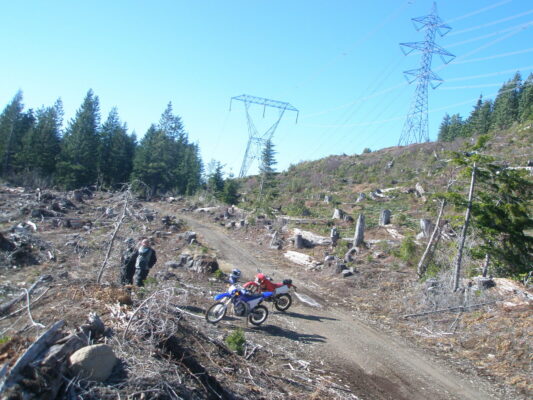 Bikes under the power line