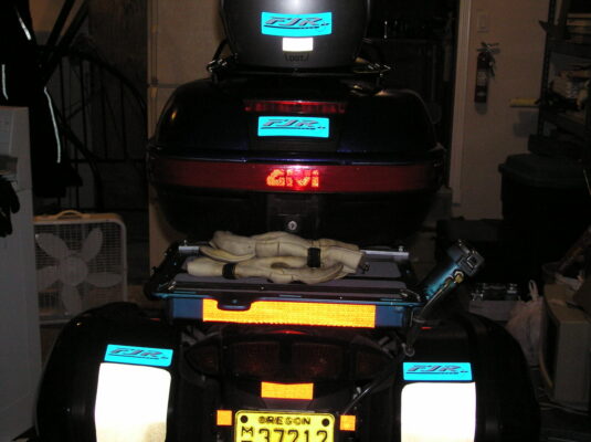 Reflective tape on the cases