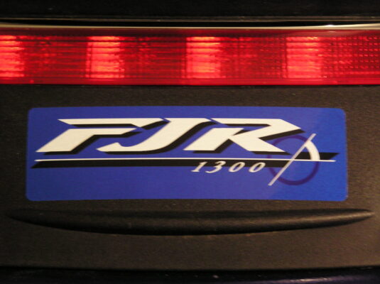 FJR badge in reflective