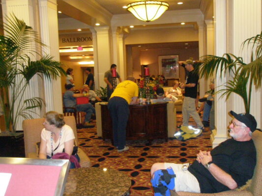 Rally hotel lobby