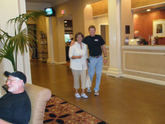 Checking in at the hotel