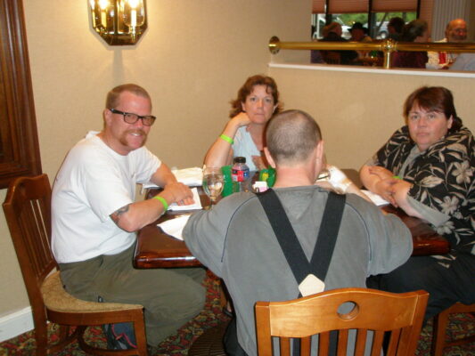 Dinner at the rally hotel Dinner at the rally hotel