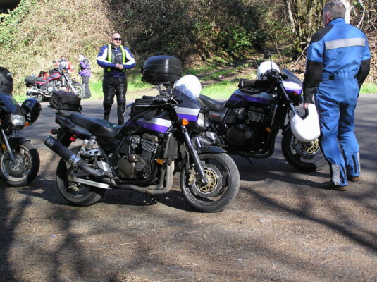 Two bikes at the pullout