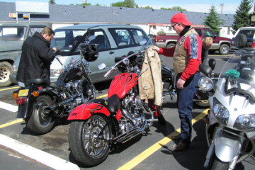 Gearing up in the lot