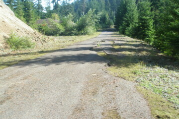Gravel road into the hills