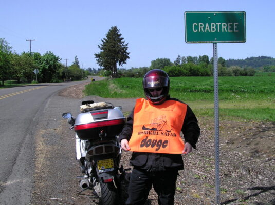Rally bib and bike at Crabtree
