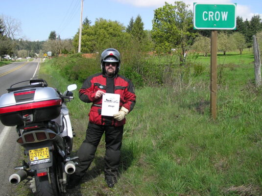 Rally sheet at the Crow sign