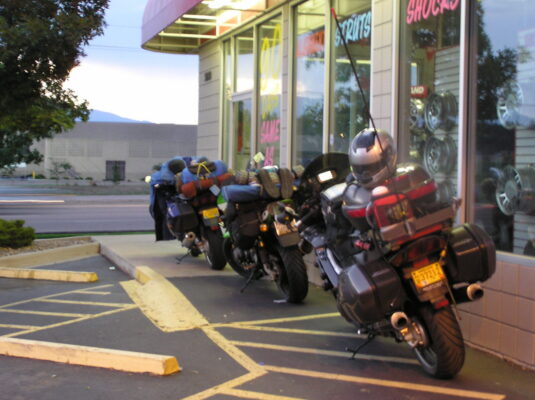 Bikes at the curb