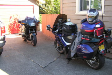 Loaded up in the driveway