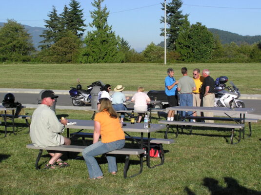 Picnic tables